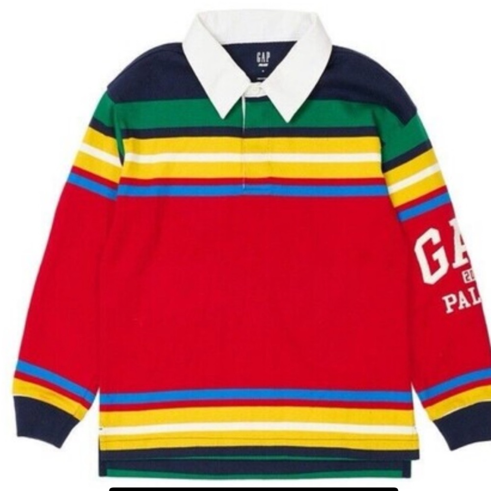 Palace X Gap Multi Color Striped Rugby Shirt Size Small (6-7)